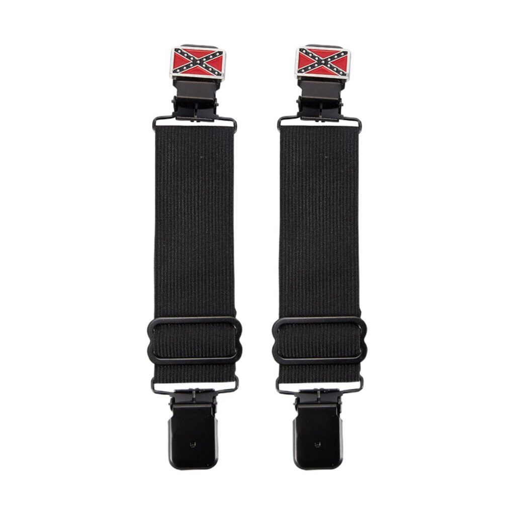 Southern Flag Alligator Boot Clips
