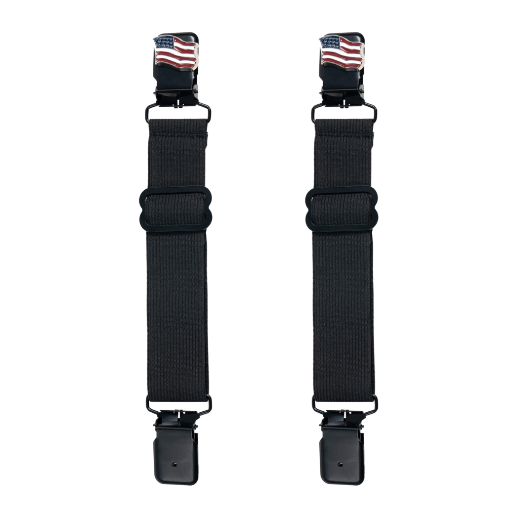 American USA Flag Alligator Boot Clips