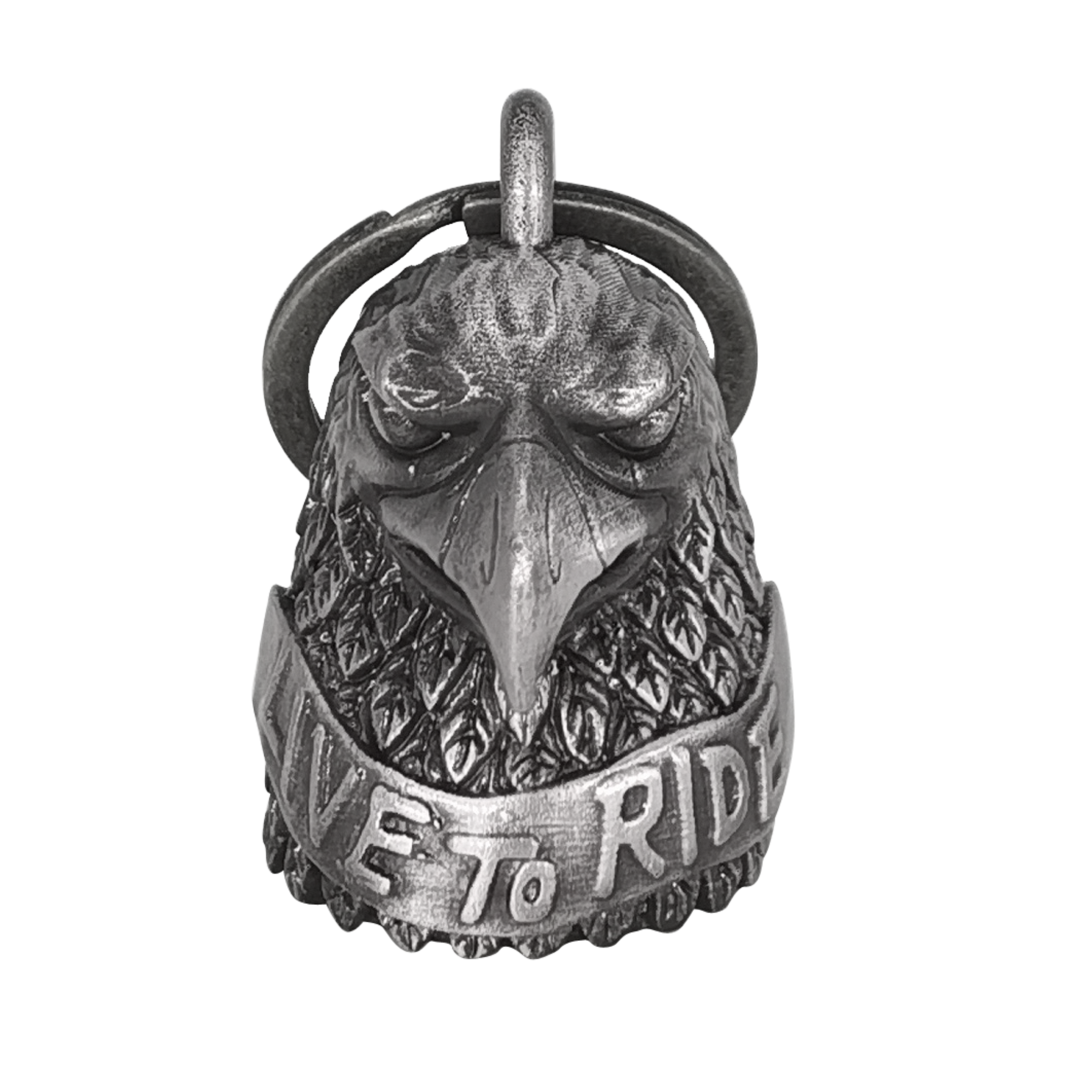 Motorcycle Bell Dream Apparel Eagle Head Live To Ride Metal Bike Accessory