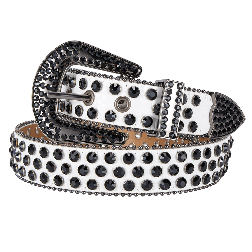 Western Rhinestone Belt Dream Apparel Premium Bling Crystal Faux Leather
