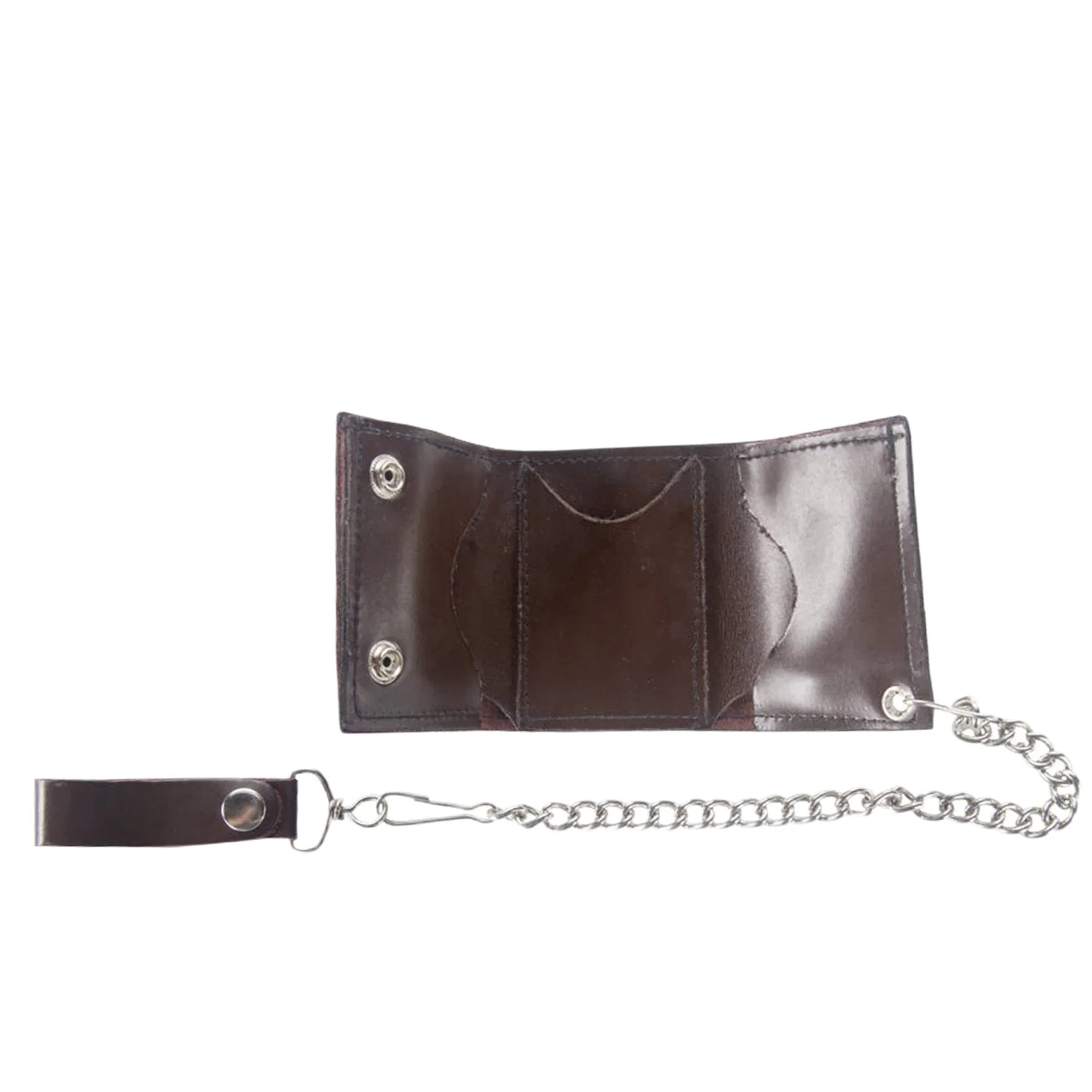 Biker Tri Fold Motorcycle Chain Wallet - Image 2