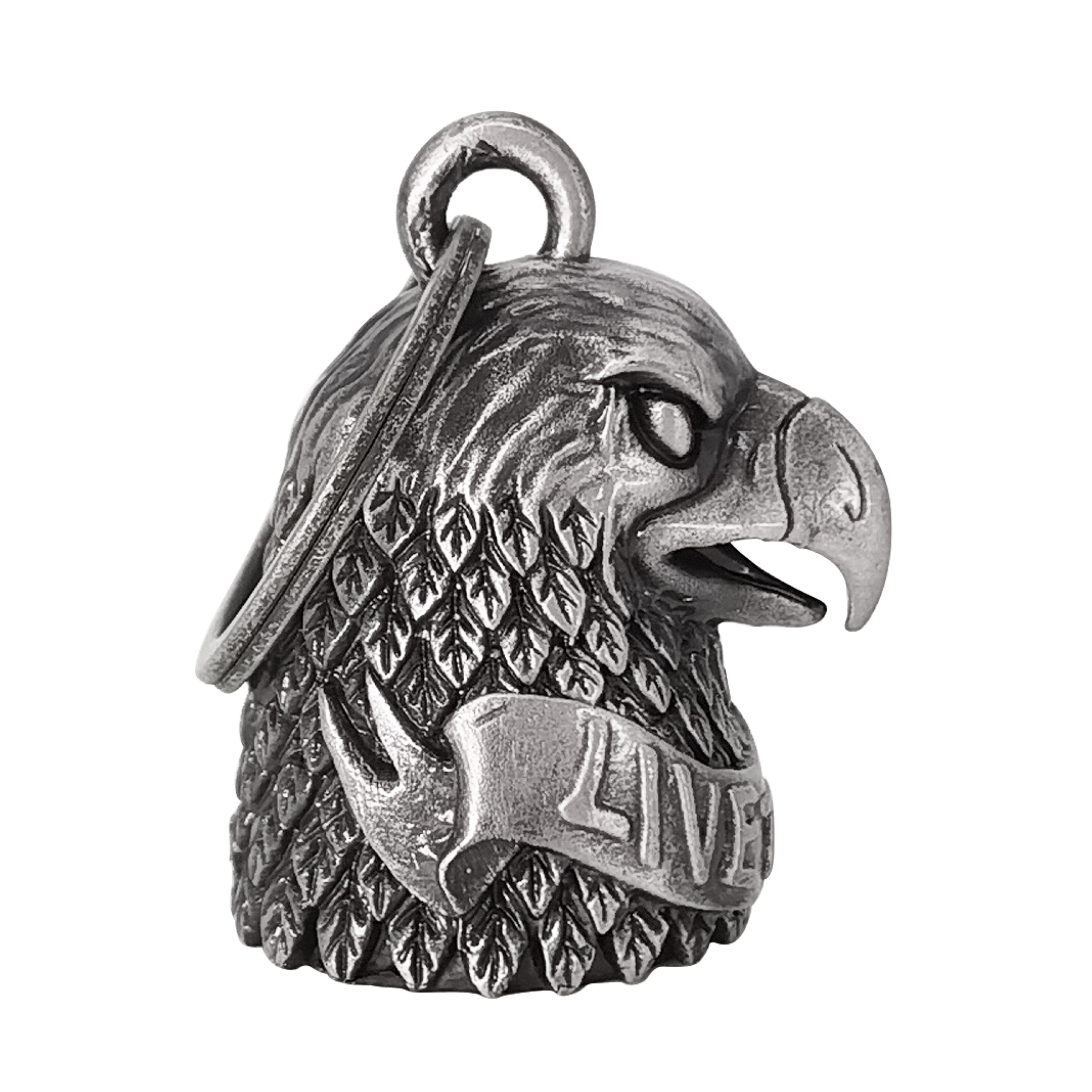Motorcycle Bell Dream Apparel Eagle Head Live To Ride Metal Bike Accessory - Image 2