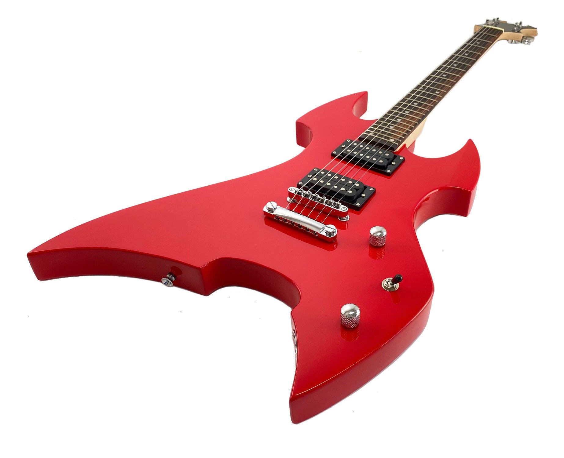 Electric 6 String Guitar Solid Wood Body Bolt-On Neck Right Handed Deep Red - Image 2