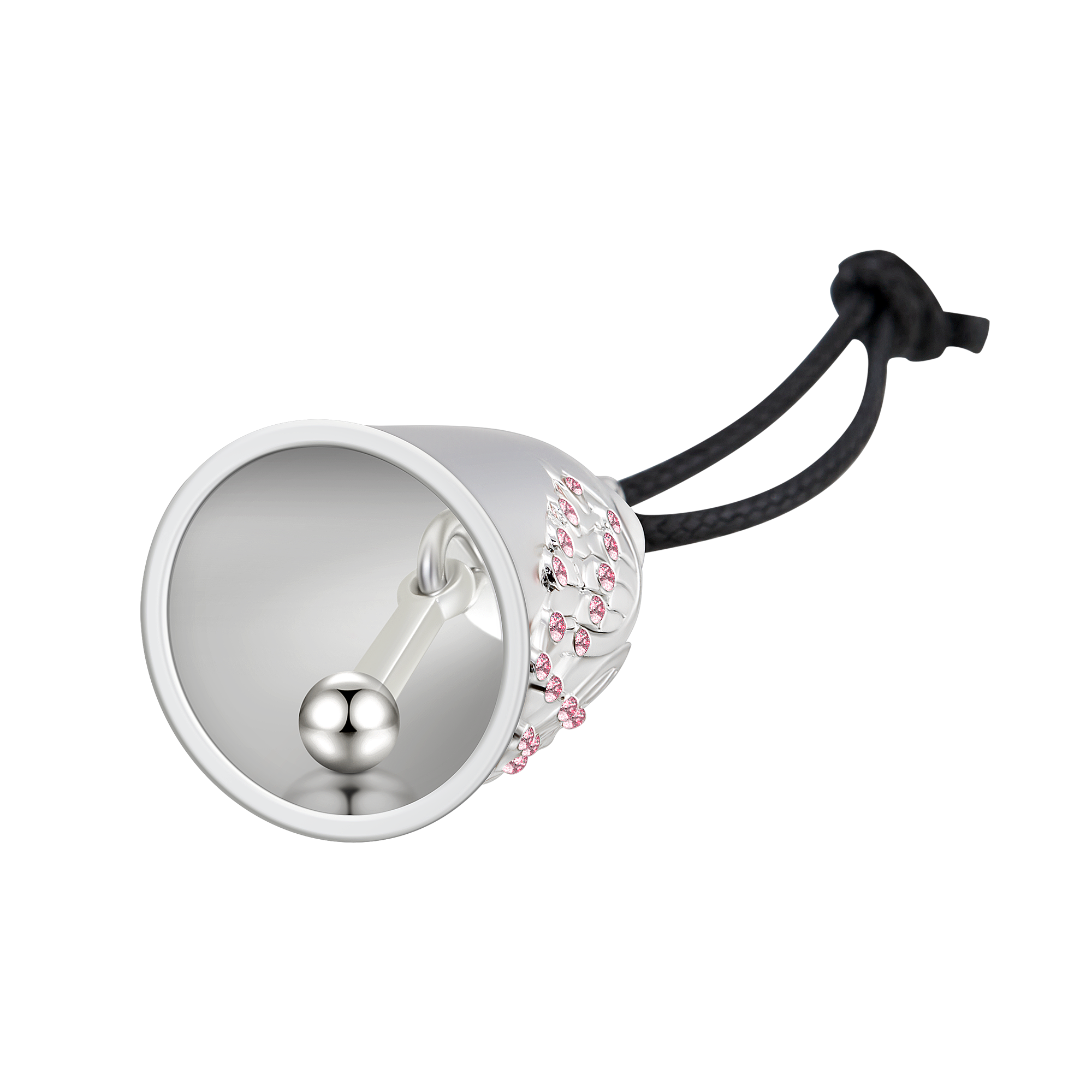 Motorcycle Bell Dream Apparel Angel Wings Pink Bling Lightweight 3D Charm - Image 3