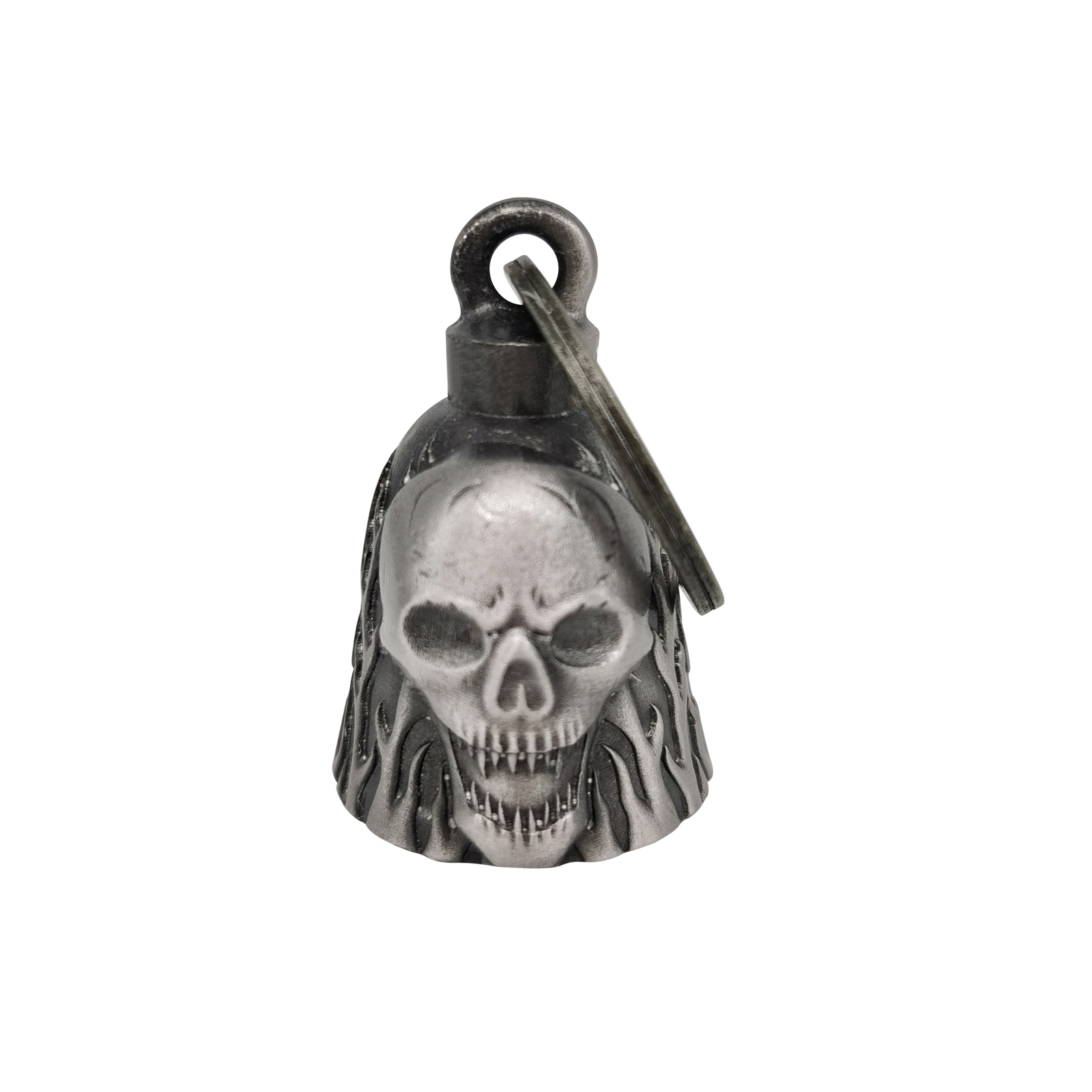 Motorcycle Skull Bell Dream Apparel Magnesium Alloy 3-D Good Luck Charm - Image 3