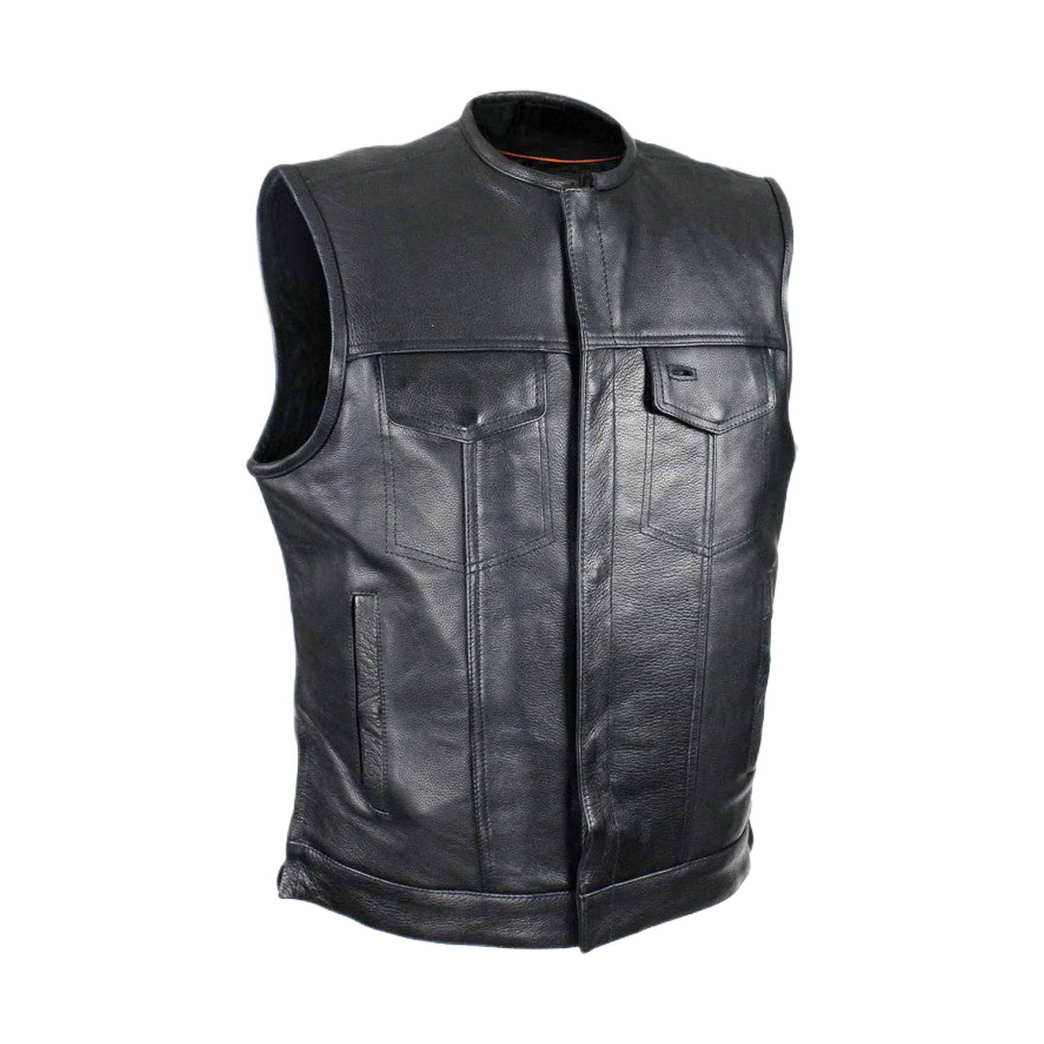 Dream Apparel Split Cowhide Leather Vest With Conceal Carry Pockets - Image 3