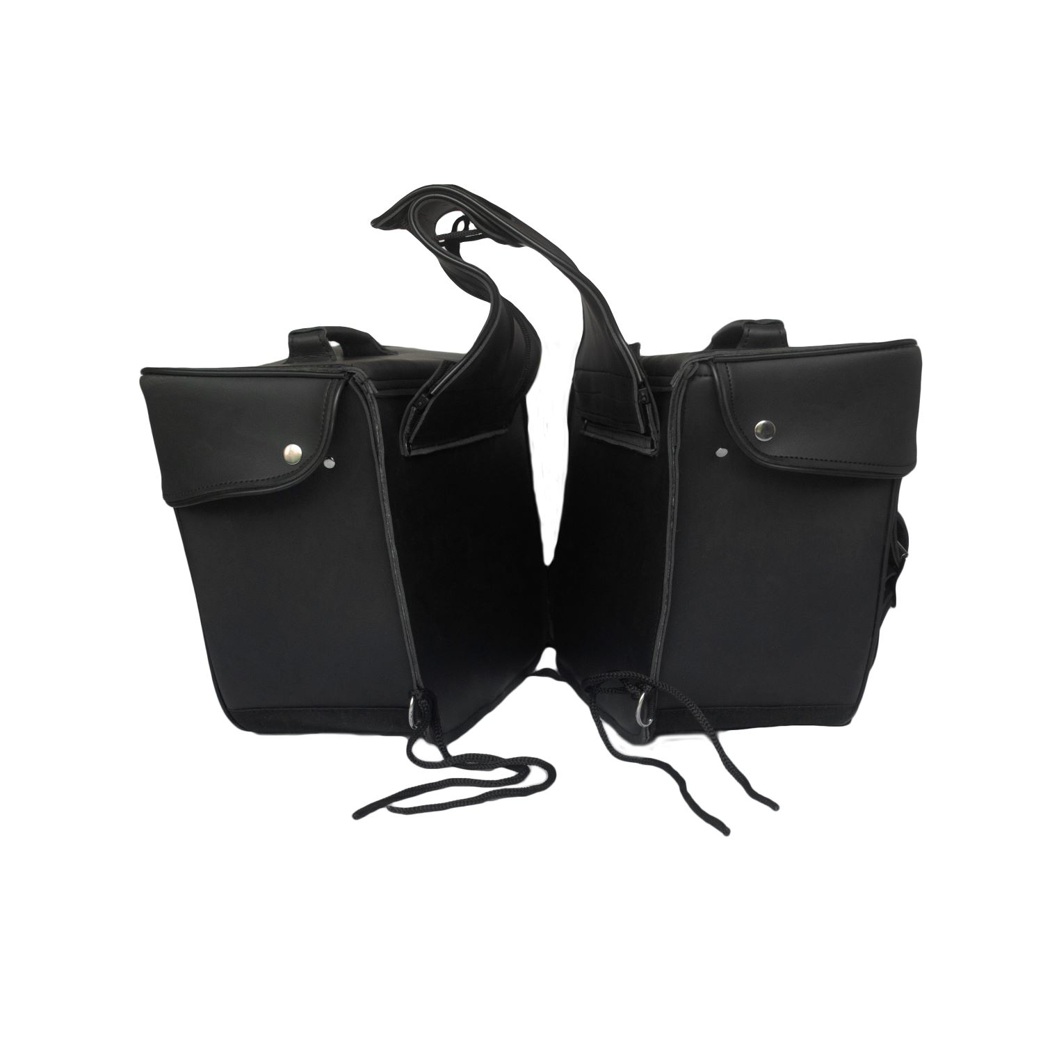 No-Stud Motorcycle Saddlebag Dream Apparel Black Universal Fit 15x13x11 - Image 4