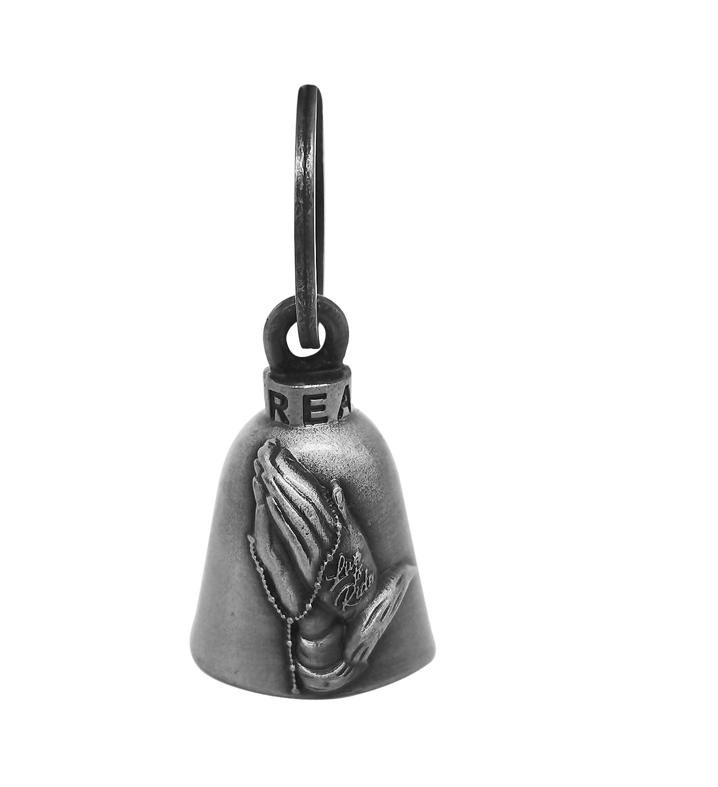 Motorcycle Good Luck Bell Dream Apparel Praying Hands 3D Magnesium Alloy - Image 4