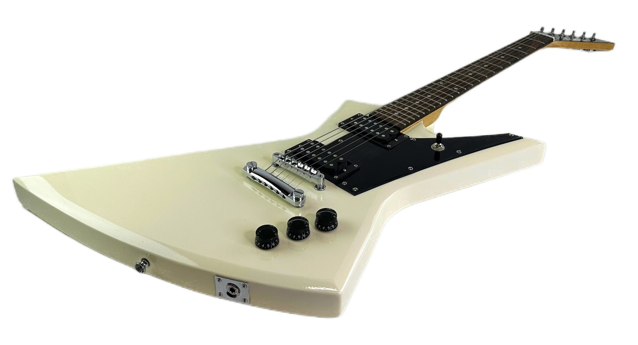 Electric Guitar Rock Style 6-String Solid Body Right Hand Antique White - Image 4