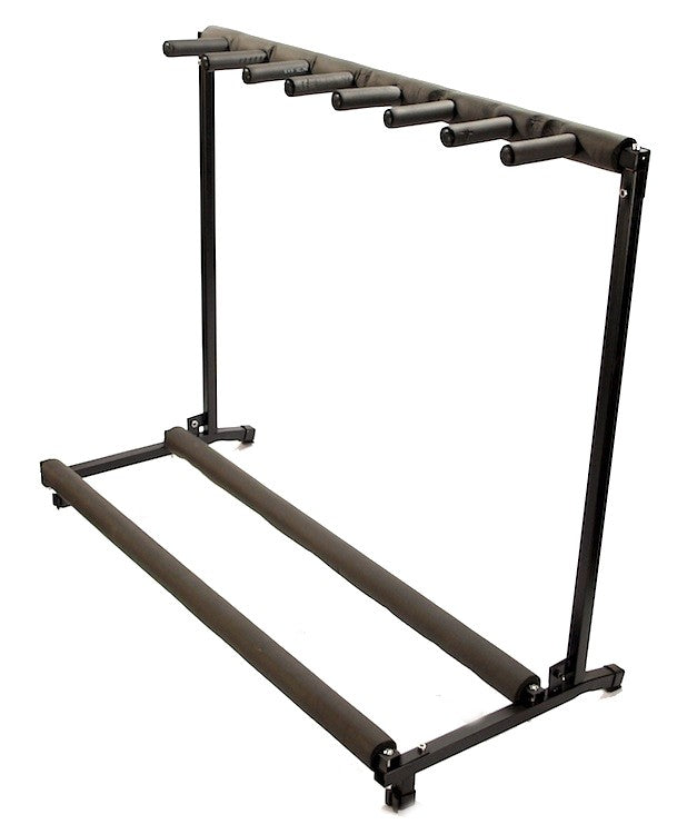 Zenison 7 Guitar Stand Folding Padded Instrument Organizer Display Rack - Image 5