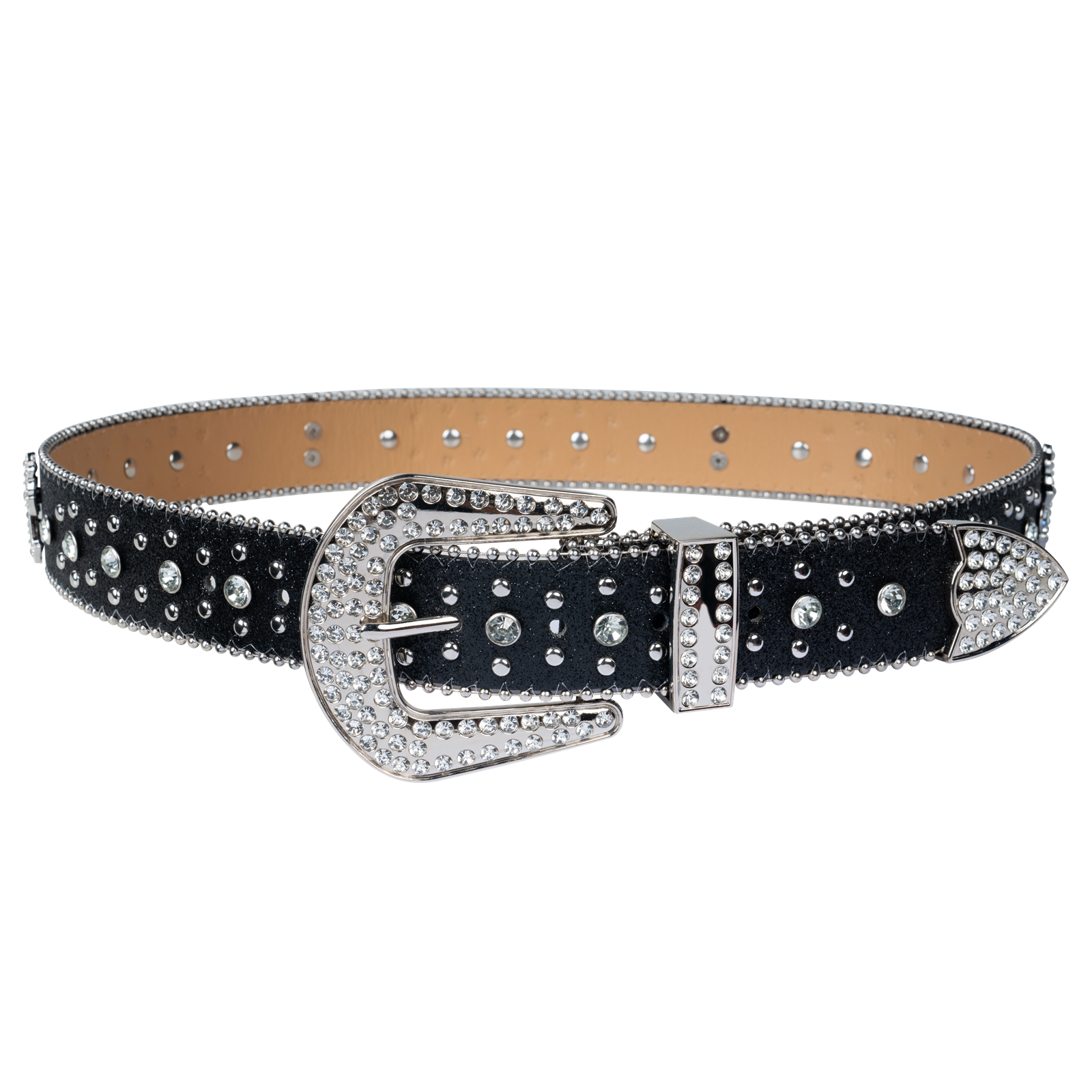 Western Bling Rhinestone Belt Dream Apparel Women Faux Leather Medium Large XL - Image 6