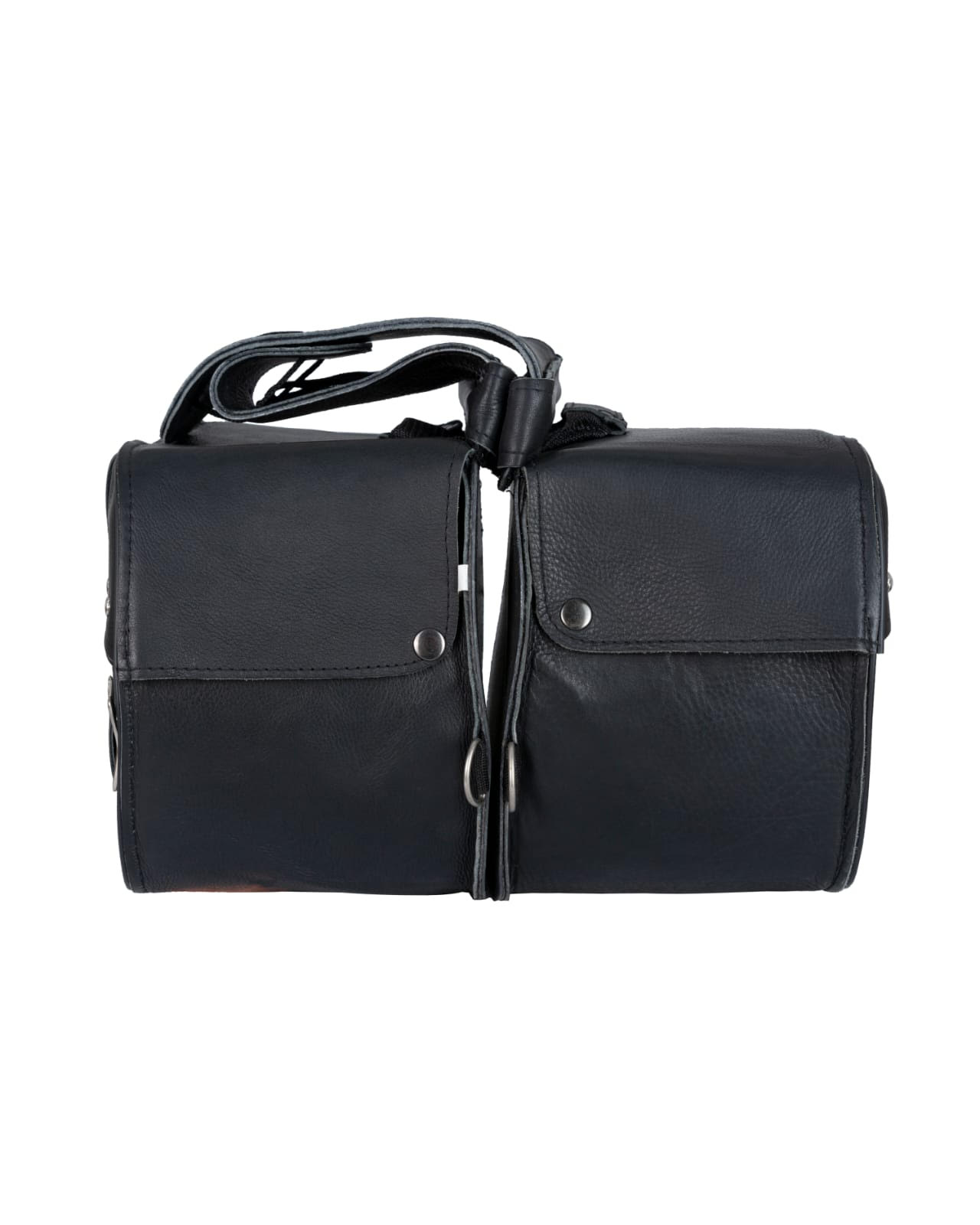 Motorcycle Leather Saddlebags Dream Apparel Black Studded Waterproof - Image 6