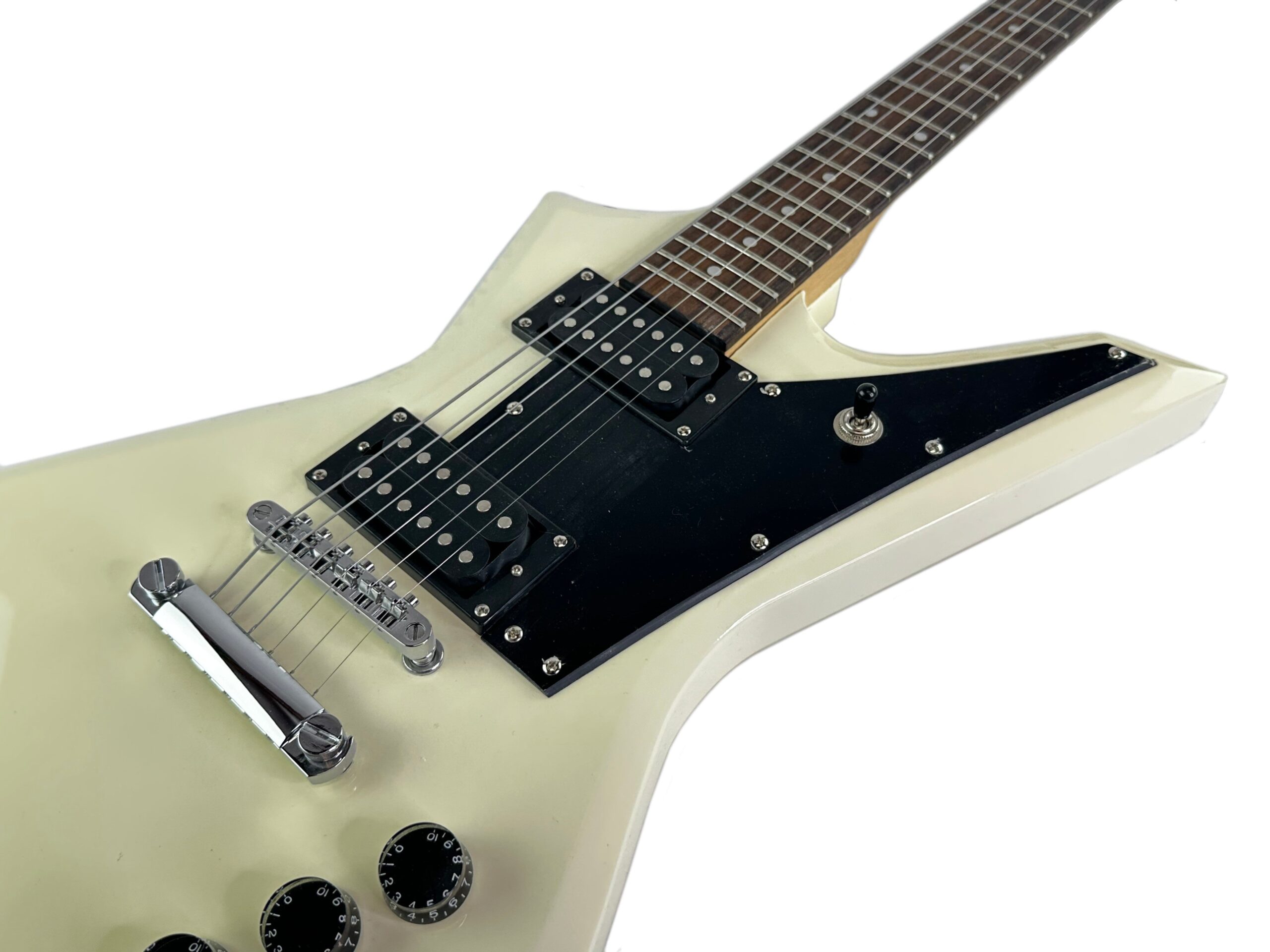Electric Guitar Rock Style 6-String Solid Body Right Hand Antique White - Image 6