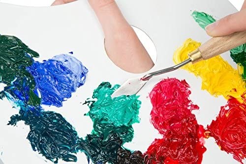 12 Piece Artist Palette Knife Set Natural Wood Handles Flexible Blades Oil Paint - Image 6