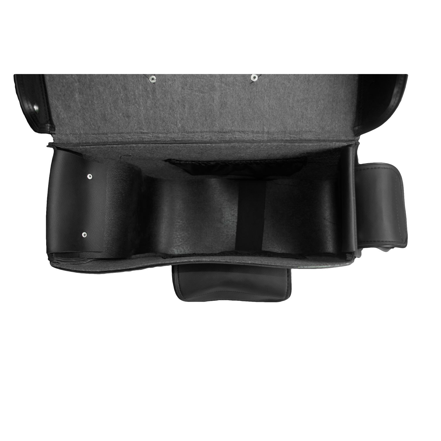 No-Stud Motorcycle Saddlebag Dream Apparel Black Universal Fit 15x13x11 - Image 6