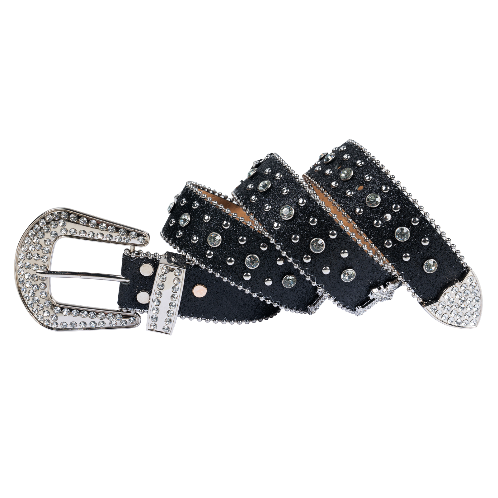 Western Bling Rhinestone Belt Dream Apparel Women Faux Leather Medium Large XL - Image 7