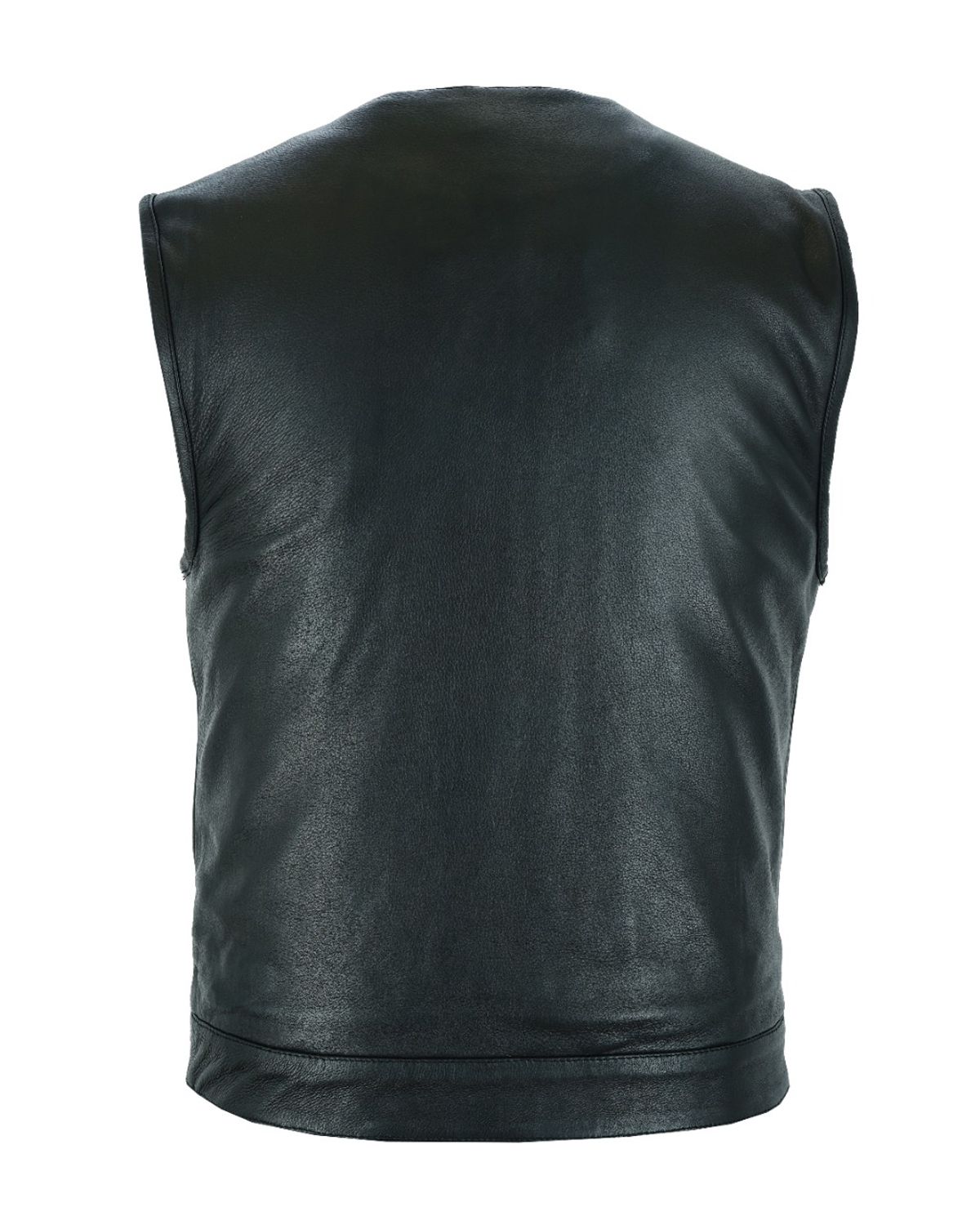 Mens Vest Black Liner w/ Zipper & Snaps - Image 5